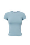 Luxe Longline Tee, DUSTY STOCKHOLM BLUE - alternate image 6