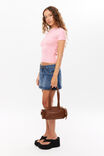 Cotton Fitted Tee, BABY PINK - alternate image 5