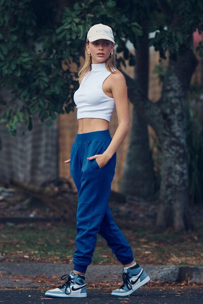 Erica Slim Fit Track Pant, SAPPHIRE BLUE