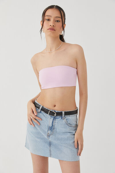 Luxe Cropped Bandeau, LILAC ROSE