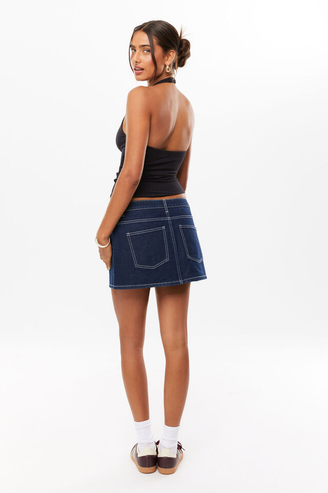 Soft Andi Halter Top, BLACK