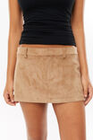 Rylie Micro Skort, TAUPE SUEDETTE - alternate image 4