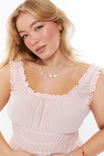 Sienna Ruched Top, GRAPEFRUIT PINK - alternate image 4