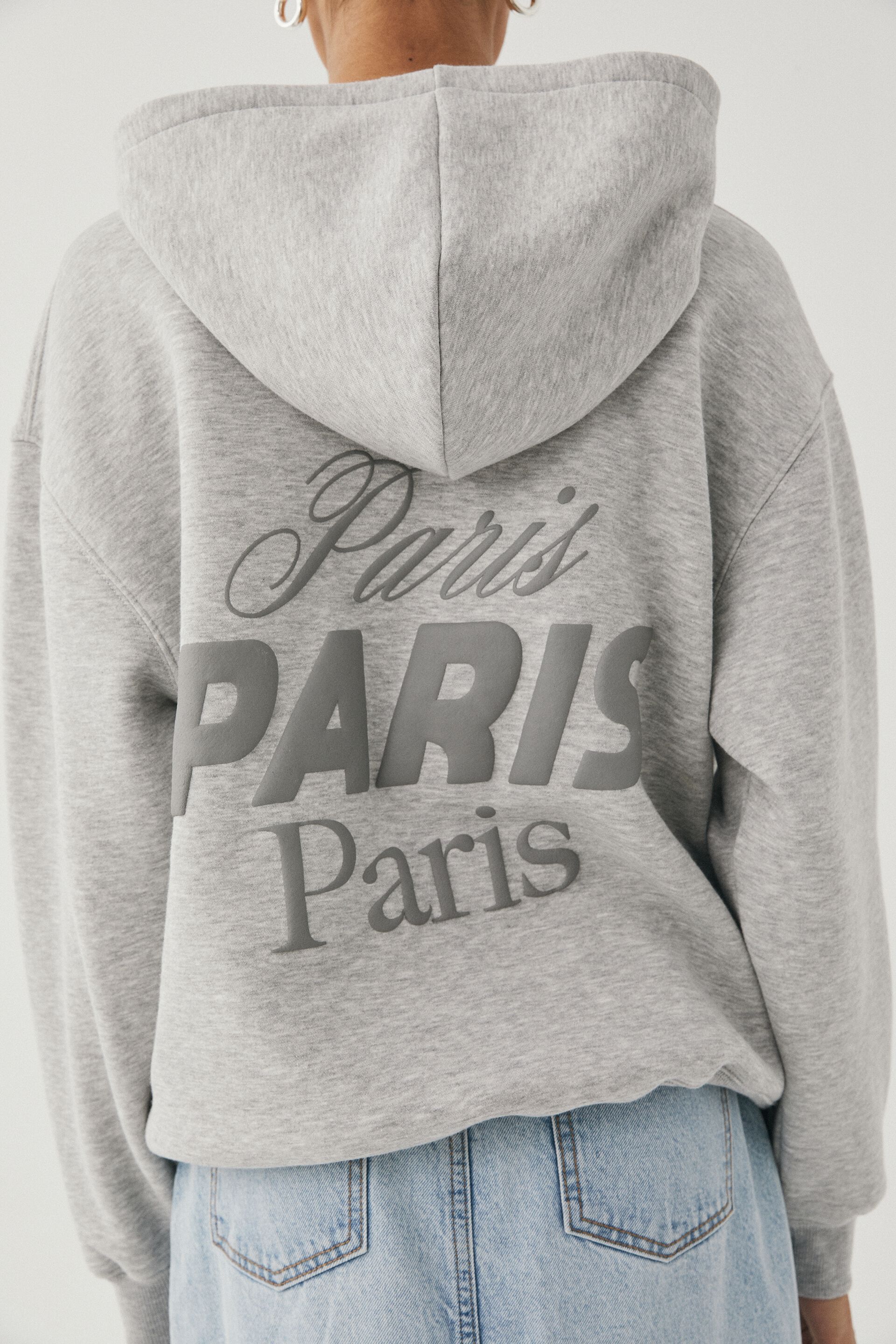 Paige Oversized Printed Hoodie Supre Womens Fashion