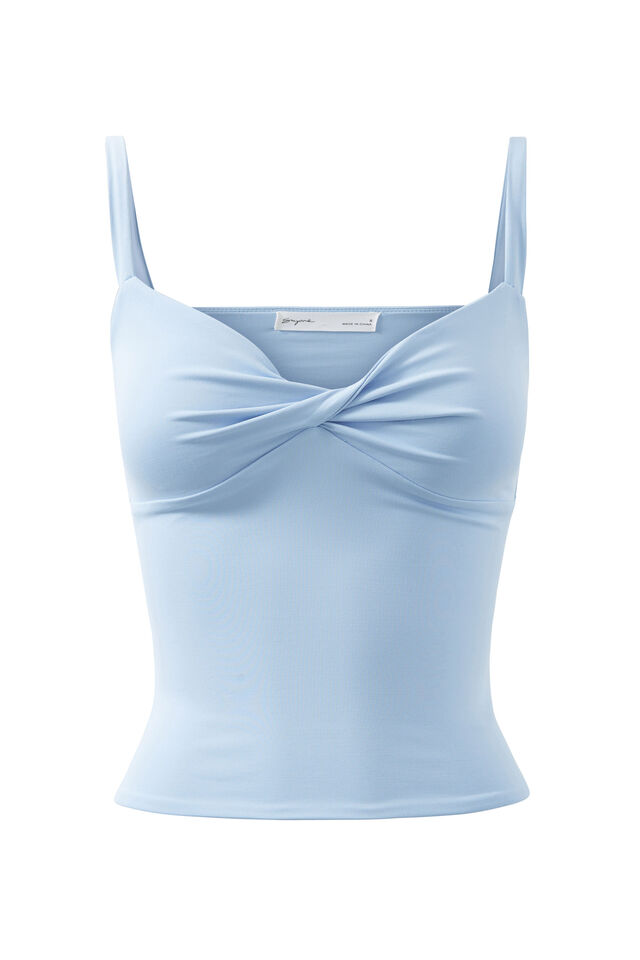 Luxe Twist Front Cami, BLUEBERRY CREAM