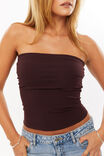 Stacey Strapless Top, CHOC CHERRY - alternate image 4