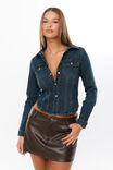 Dallas Fitted Shirt, INDIGO WASH - alternate image 1