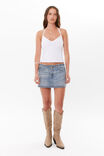 Khloe V Neck Halter Top, WHITE - alternate image 2