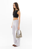 Luxe Low Back Crop Top, BLACK - alternate image 5