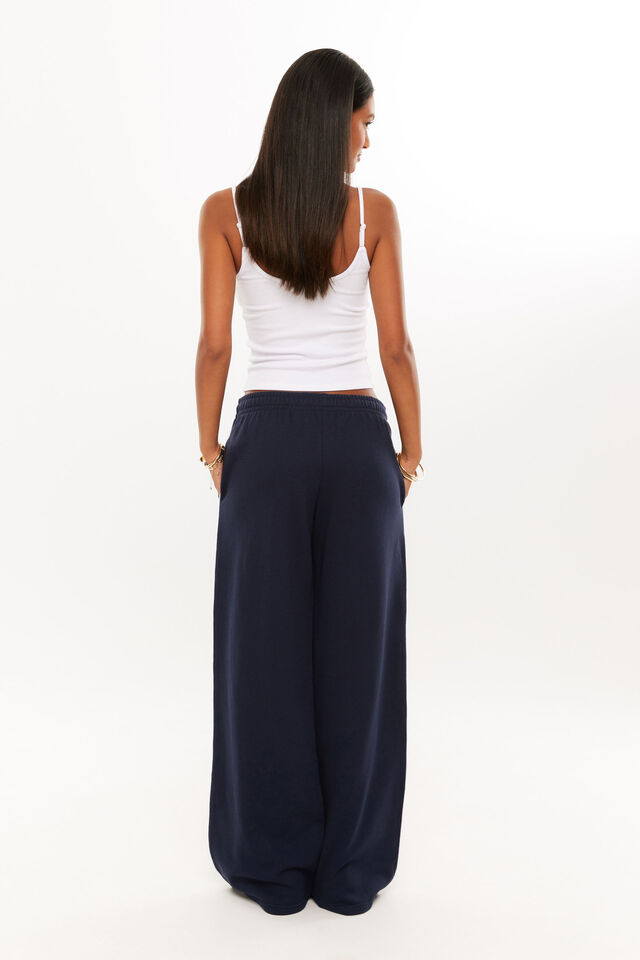 Jordyn Wide Leg Track Pant, ALL STAR NAVY