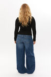 Harriet Henley Long Sleeve Top, BLACK - alternate image 3
