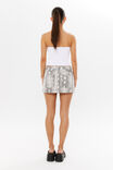 Maya Denim Mini Skirt, LOLA PYTHON GREY - alternate image 3