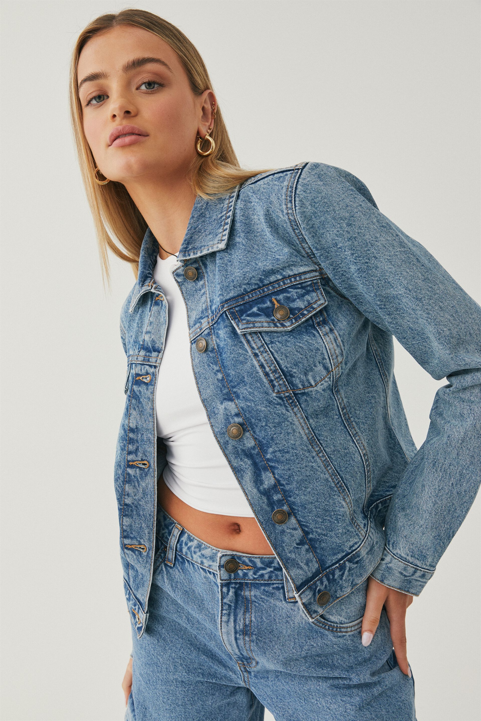 Classic trucker sale jacket