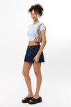 Luxe Cropped Short Sleeve Top, DELICATE BLUE - alternate image 5