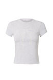 Brandi Graphic T Shirt, LIGHT GREY MARLE/RIBBON - alternate image 7