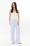 Henley Relaxed Linen Pant, DELICATE BLUE STRIPE - alternate image 1