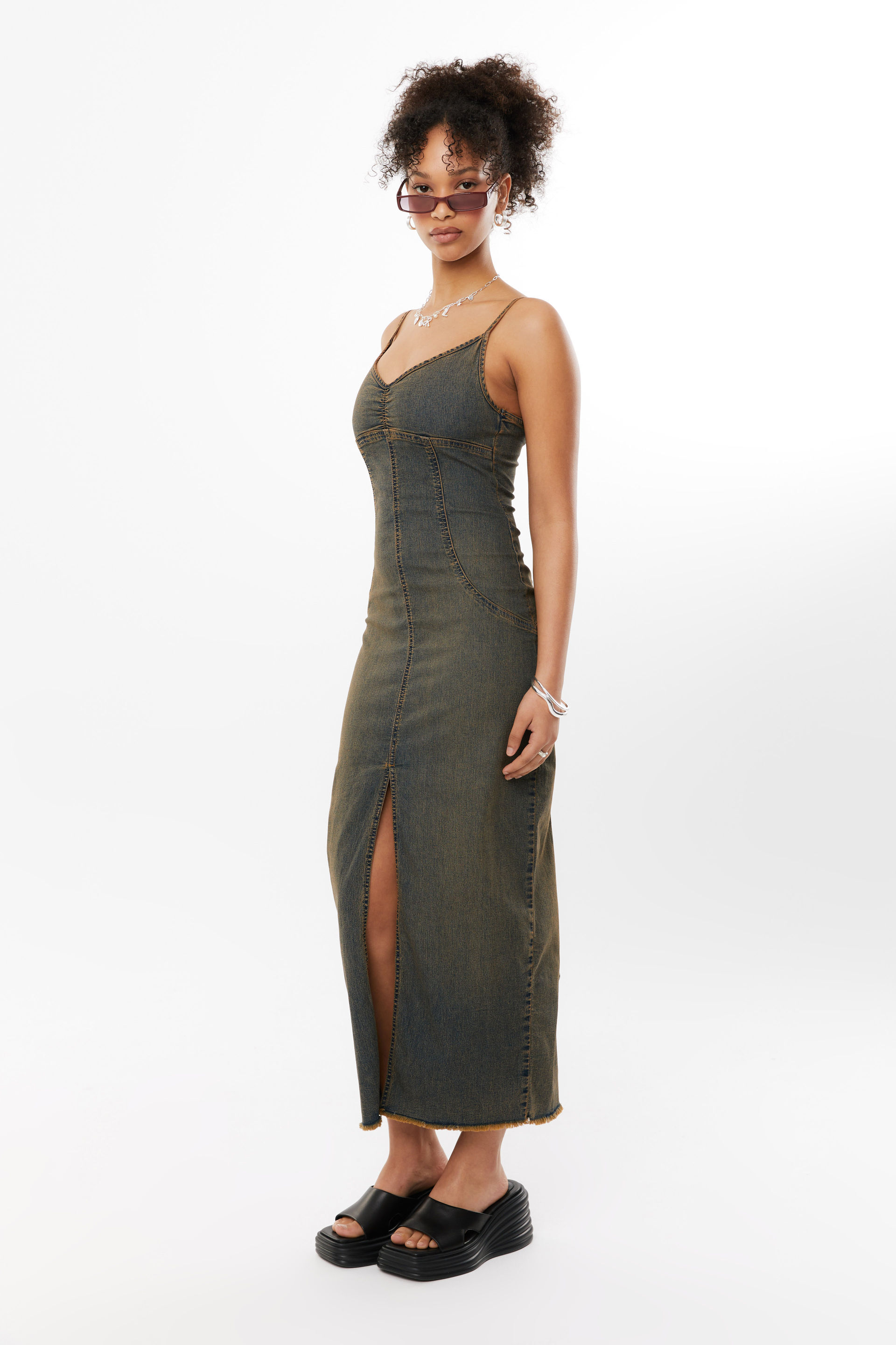 Daria Denim Maxi Dress