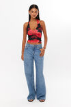 Luxe Halter Top, CANDICE ROSE RED - alternate image 2