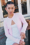 Kendal Cropped Knit Cardigan, PRINCIPESSA PINK - alternate image 1