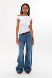 Soft Mia Ruched Top, WHITE - alternate image 2