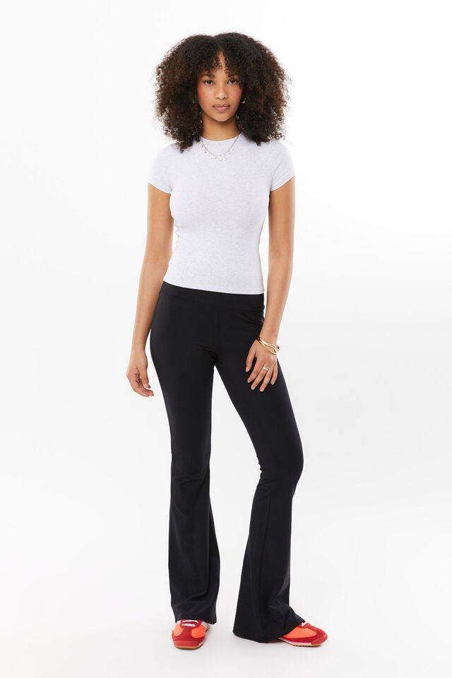 Active Flare Pant, BLACK