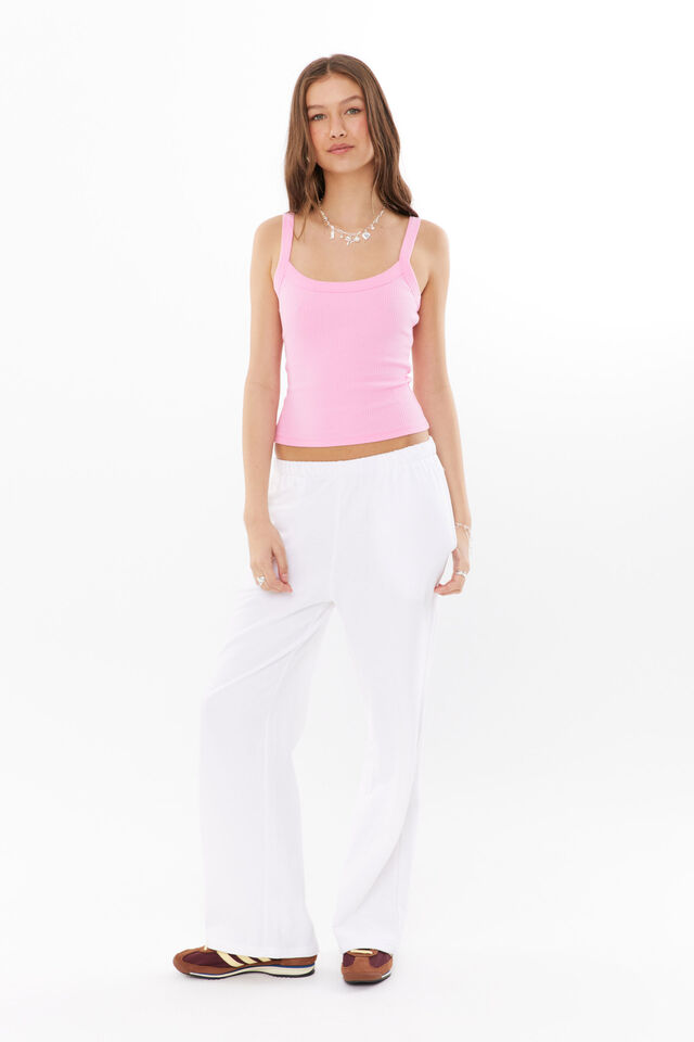 Riri Scoop Neck Tank, BUBBLEGUM