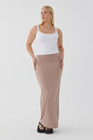 Luxe Hipster Maxi Skirt, TOFFEE TAUPE - alternate image 4