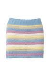 Josie Crochet Mini Skirt, MULTI STRIPE - alternate image 6