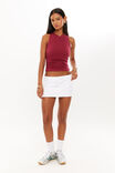 Kristi Ruched Halter Top, WILD BERRY - alternate image 2