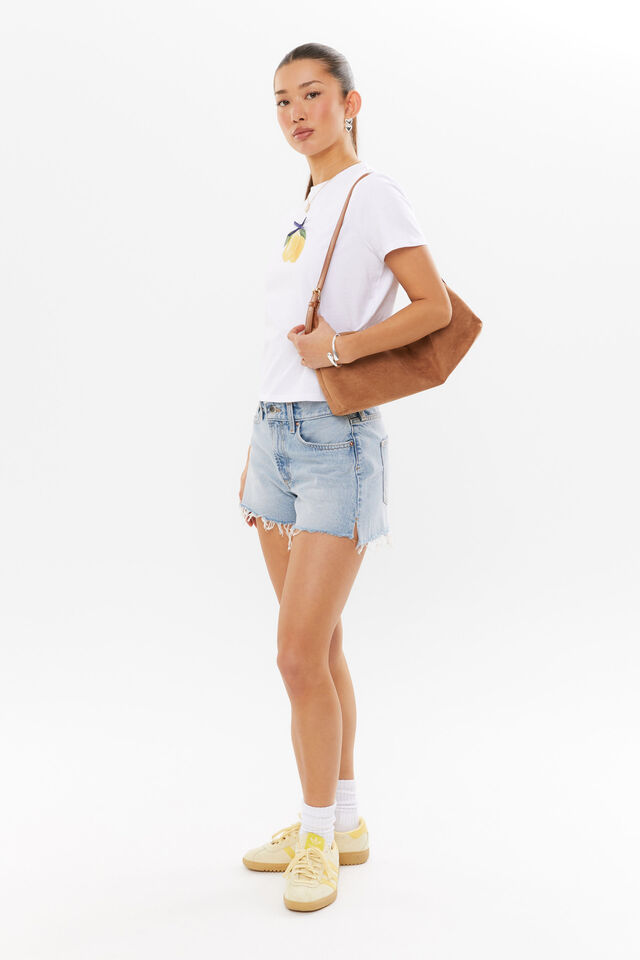 Lemon Graphic Tee, WHITE/LEMONS