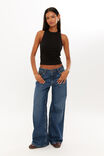 Kristi Ruched Halter Top, BLACK - alternate image 2