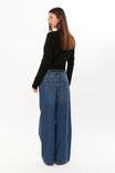 Phoebe Fluffy Knit Cardigan, BLACK - alternate image 3