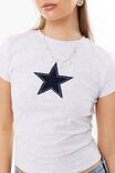 Brandi Graphic T Shirt, LIGHT GREY MARLE/STAR - alternate image 4