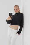 Marley Mock Neck Knit Jumper, BLACK - alternate image 5