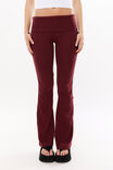 Fold Back Flare Pant, DARK PLUM - alternate image 2