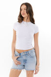90 S Baggy Denim Short, AMALFI BLUE - alternate image 2