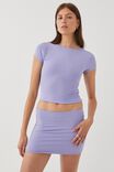 Luxe Hipster Mini Skirt, CLOUDY LILAC - alternate image 1