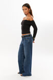 Soft Debbie Off The Shoulder Top, BLACK - alternate image 5
