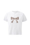 Everyday Graphic Tee, WHITE/LEOPARD BOW - alternate image 6