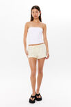 Henley Relaxed Linen Short, ICED YELLOW - alternate image 2
