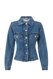 Maddi Fitted Denim Jacket, WINTER BLUE - alternate image 6