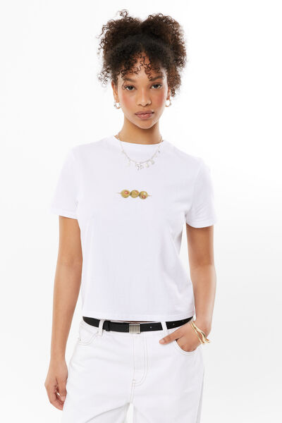 Everyday Graphic Tee, WHITE/OLIVES