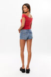 Soft Marley Off Shoulder Top, LIPSTICK RED - alternate image 3