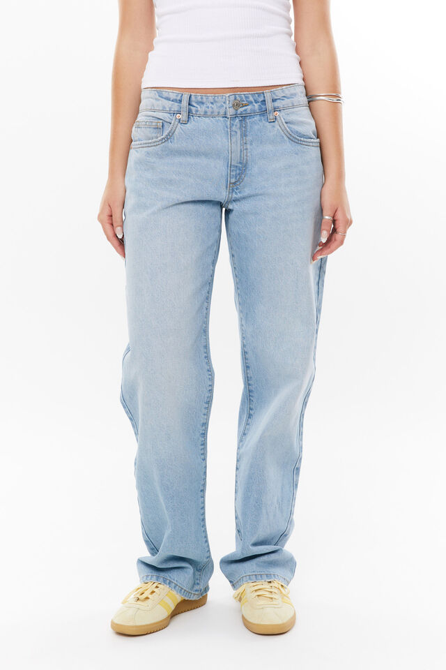 Low Rise Straight Jean, BARCELONA BLUE