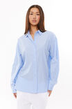 Tatum Oversized Shirt, STRIPE - alternate image 1