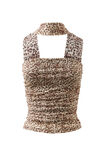 Milly Mesh Halter Top, IZABEL CHEETAH BROWN - alternate image 6