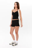Khloe V Neck Halter Top, BLACK - alternate image 5