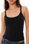 Kiki Scoop Neck Tank, JANE SPOT BLACK/WHITE - alternate image 4