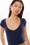Penny Cropped Tee, ALL STAR NAVY - alternate image 4