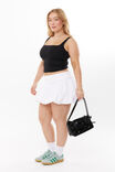 Foldback  Bubble Mini Skirt, WHITE - alternate image 5